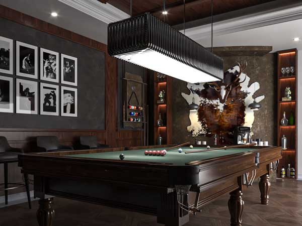 snooker dim light